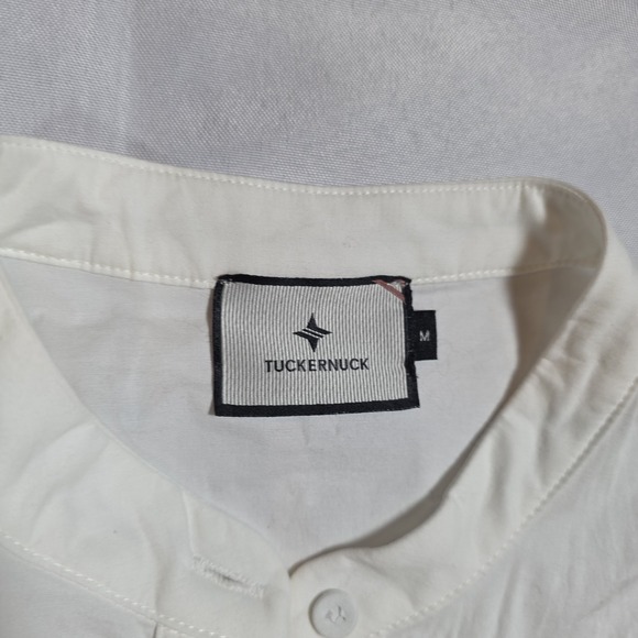 Tuckernuck Women's White Cotton Poplin Royal Shirt Dress Mini Length size M - Picture 11 of 12